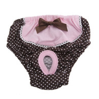 Puppy Angel Dotty Cotty Panties for Dogs in Pink in M