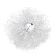 Puppy Angel Snowflake Doggy Hair Pin in Silver