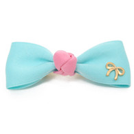 Bow & Bow Hair Bow for Dogs in Blue