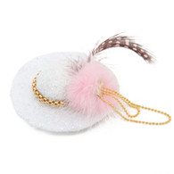 Puppy Angel Noble Queen Hat Hair Pin for Dogs in White