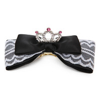 Puppy Angel My Princess Hair Bow for Dogs in Black