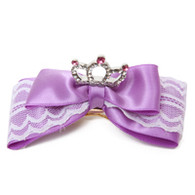 Puppy Angel My Princess Hair Bow for Dogs in Violet