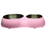Catit Double Diner Cat Bowl in Pink