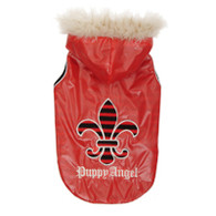 Puppy Angel Crazy Crest Padded Dog Coat in Red in 4XL