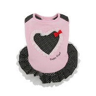 Puppy Angel Dotty Heart Dress in Pink 32% OFF SM