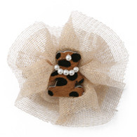 Puppy Angel Baby Bear Hair Pin for Dogs in Brown
