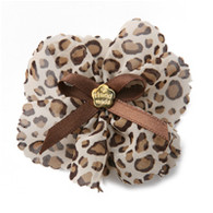 Puppy Angel Leopard Skin Hair Pin for Dogs in Brown