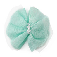 Puppy Angel Butterfly Hair Pin for Dogs in Mint