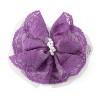 Puppy Angel Butterfly Hair Pin for Dogs in Purple