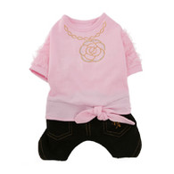 Puppy Angel Tender Casual Overalls in Pink 20 % OFF
