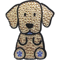 FF Golden Labrador Rhinestone Sticker