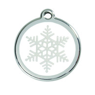 ID Tag for Dogs in Snowflake in 3 sizes