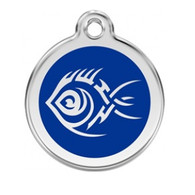 ID Tag for Dogs in Tribal Fish in 11 Colours in 3 sizes