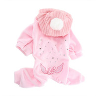 Puppy Angel Sweet Wings Overalls in Pink 32 % OFF