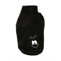 Kitty Basket Sweater in Black 40% OFF