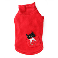 Kitty Basket Sweater in Red 40% OFF