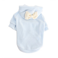 Puppy Angel Charming Soft Hoodie in Blue