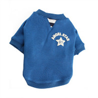Puppy Angel Star Sweatshirt in Blue