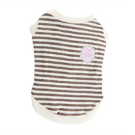 Puppy Angel Stripy Polo Shirt in Brown in SM 60% OFF