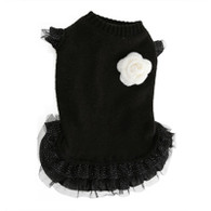 Puppy Angel Pearly Rose Chic Dress in Black