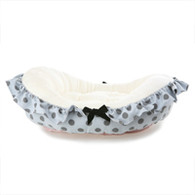 Puppy Angel Oval Dot Bed in Blue
