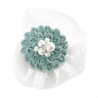 Puppy Angel Pearl Deco Hair Pin in Mint