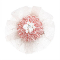 Puppy Angel Pearl Deco Hair Pin in Pink