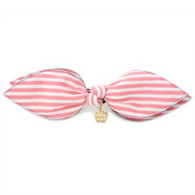 Puppy Angel Double Striped Hair Pin in Pink