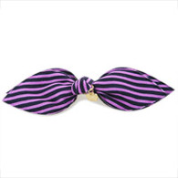 Puppy Angel Double Striped Hair Pin in Purple