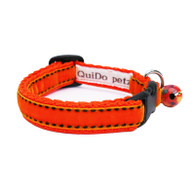 Designer Cat Collar in Orange Velvet