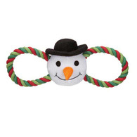 Holiday Hug Tug Dog Toy in Snowman