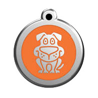ID Tag for Dogs in Doggy in 11 Colours in 3 sizes