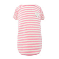 Puppy Angel Basic T Shirt in Pink Stripes