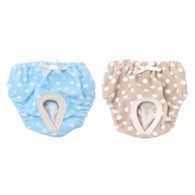 Puppy Angel Basic Panties (2 Pack) in Beige and Blue