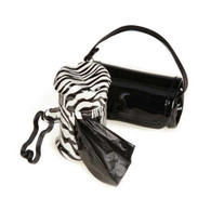 Safari Waste Bag Holders in Zebra and Black 2 Pack