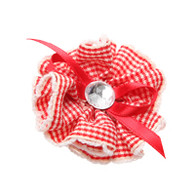 Puppy Angel Picnic Perfect Hairpin in Red