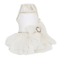 Puppy Angel Party Tutu Dress in White