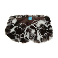 Puppy Angel Jacquard Faux Fur Scarf in S