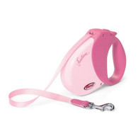 Flexi Funtime Small Retractable Dog Lead in Pink