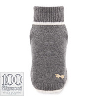 Puppy Angel Cashmere Turtleneck Sweater in Grey