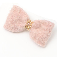 Puppy Angel Lipsy Bow Hairpin in Pink