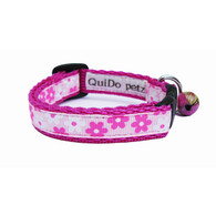 Designer Cat Collar in Pink Daisy