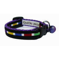 Designer Cat Collar in Multicolour Stripes