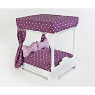 Chi Ki Paws Buckle Berry Four Poster Dog Bed