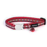 Red Dingo Reflective Cat Collar in Red Fish
