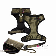 Pretty Pet Bling Bling Harness Three-Piece Set in Gold