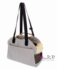 Pretty Pet Tote Carrier Bag in Grey