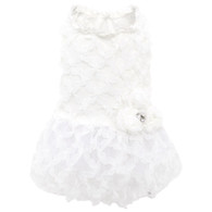 Puppy Angel Luxury Lace Dress in Ivory