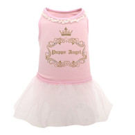 Puppy Angel Luxury Lace Tutu Dress in Pink