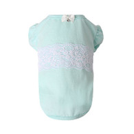 Puppy Angel Luxury Lace Puff T Shirt in Mint